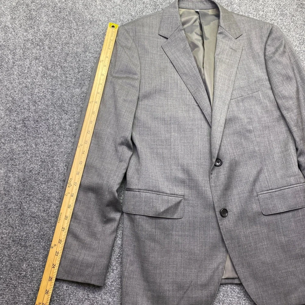 Bonobos Slim Fit Gray Wool Blend Suit Jacket Blazer 38R 15768 Preppy Career